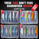 Premium Metal Jig Sets in a Box (5 pcs) - Fishing Made Easy!