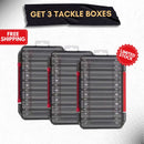 3 Pcs | Double-Sided Tackle Box – Streamlined, Heavy-Duty Organizer for All Your Lures, Hooks & Baits