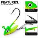 5pcs | Exclusive Jig Head Kit for Using with Your Soft Plastics!