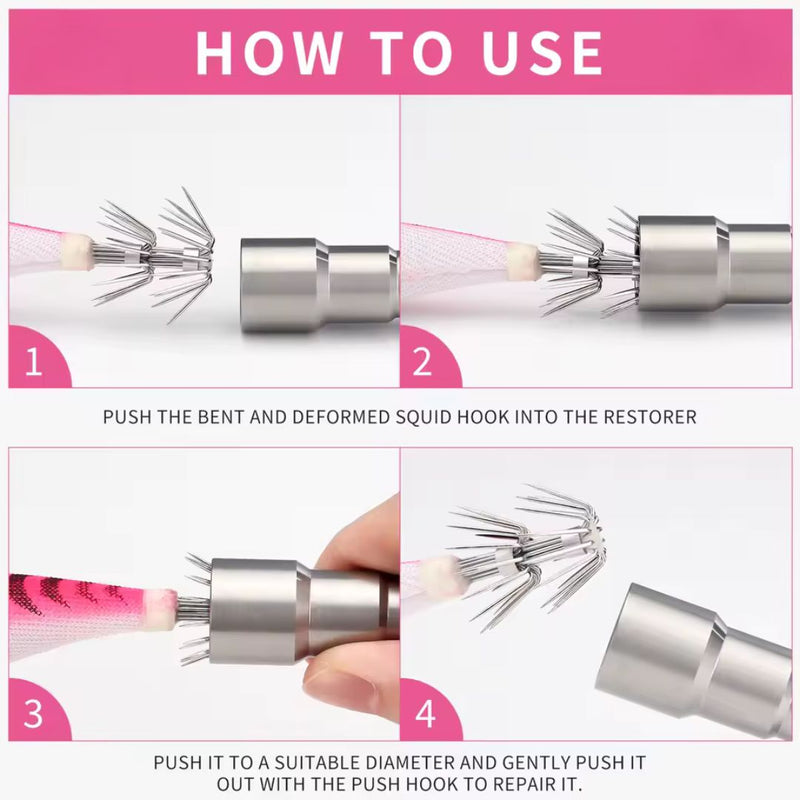 Professional Squid Jig Hook Straightener – Restore Bent Hooks in Seconds