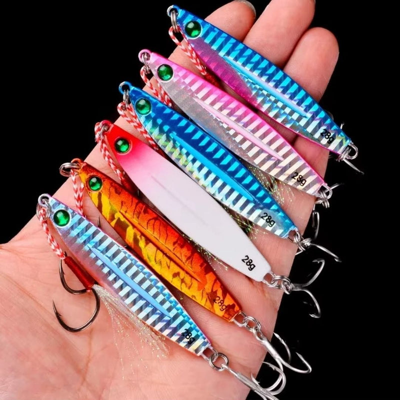 Premium Metal Jig Sets in a Box (5 pcs) - Fishing Made Easy!