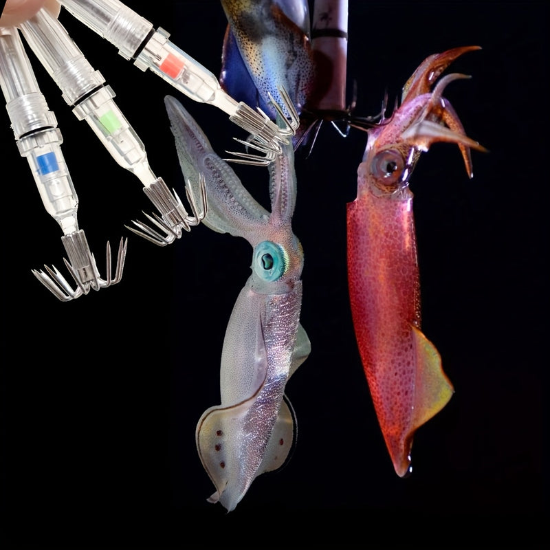 2PCS Squid Lures – Glow Baits for Night Fishing, 7cm