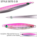 Premium Metal Jig Sets in a Box (5 pcs) - Fishing Made Easy!