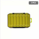 3 Pcs | Double-Sided Tackle Box – Streamlined, Heavy-Duty Organizer for All Your Lures, Hooks & Baits