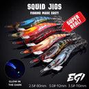 Premium Squid Jigs – Fishing Made Easy! - Kit 3pcs or 6pcs