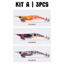 Premium Squid Jigs – Fishing Made Easy! - Kit 3pcs or 6pcs