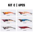 Premium Squid Jigs – Fishing Made Easy! - Kit 3pcs or 6pcs