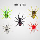 Kit | 5Pcs - Water Spider Floating Soft Bait