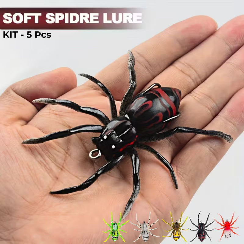 Kit | 5Pcs - Water Spider Floating Soft Bait
