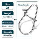 50 Pack | Egi Snap Speed Fast Connector Stainless Steel for Saltwater & Freshwater