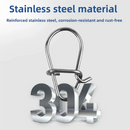 50 Pack | Egi Snap Speed Fast Connector Stainless Steel for Saltwater & Freshwater
