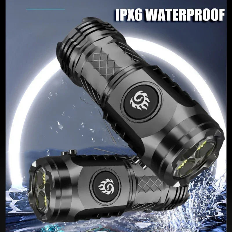 🔥LAST DAY PROMOTION🔥Three-eyed Monster Mini Flash Super Power Flashlight