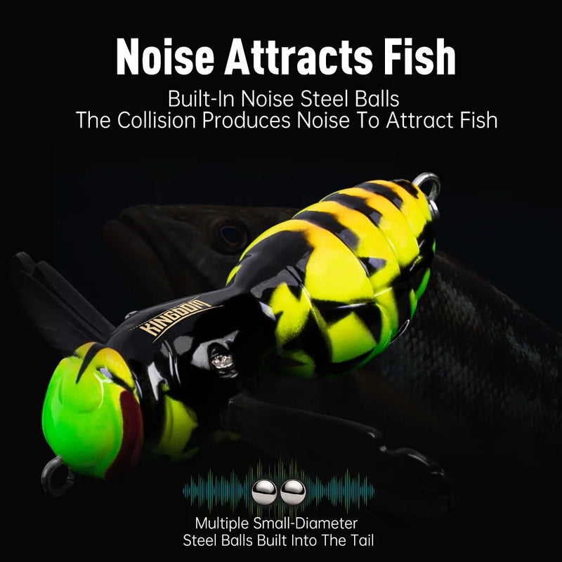 3 Pcs | Wasp Crawl Bait Floating | Topwater Fish Killer